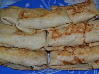 Блинчики, фаршированные ветчиной