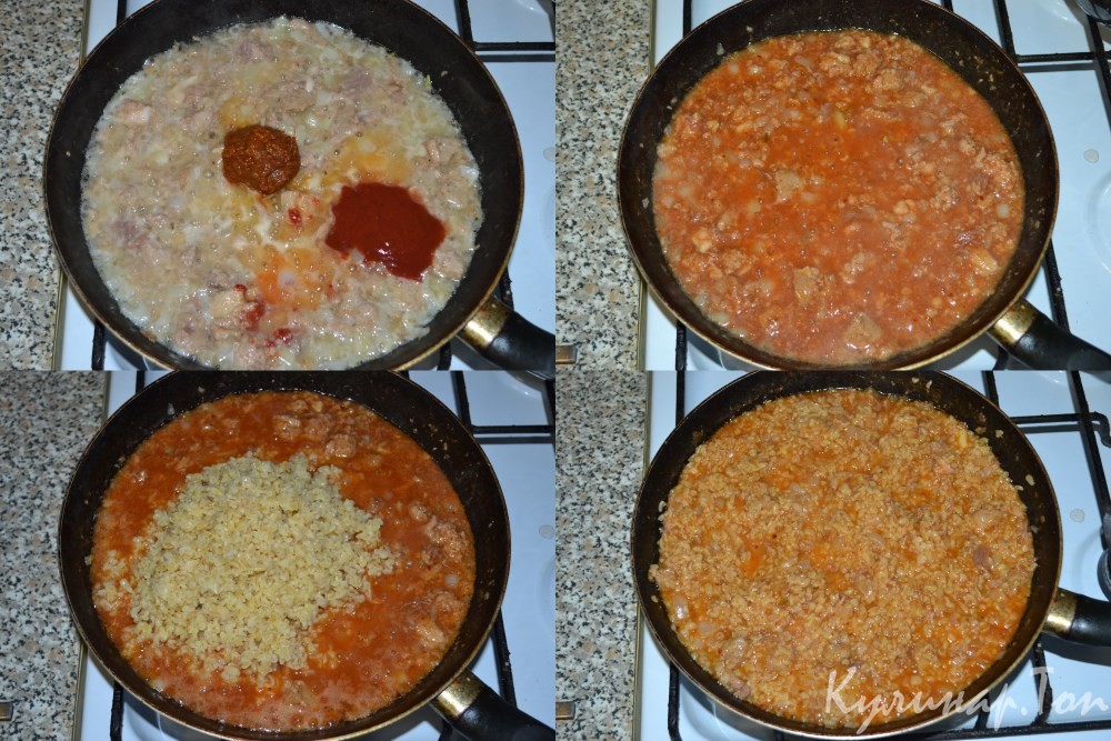 Булгур с тушенкой