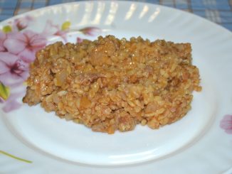 Булгур с тушенкой