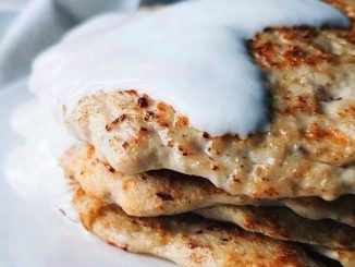 Куриные блинчики с шампиньонами и сыром