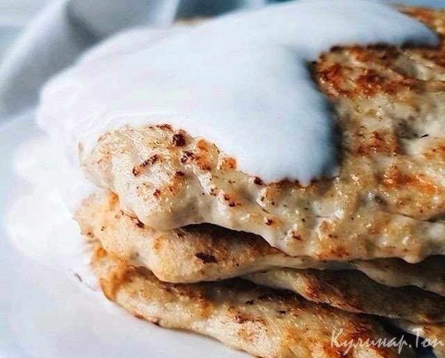 Куриные блинчики с шампиньонами и сыром