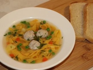 Суп с куриными фрикадельками