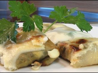 Голубцы с грибами и яйцами