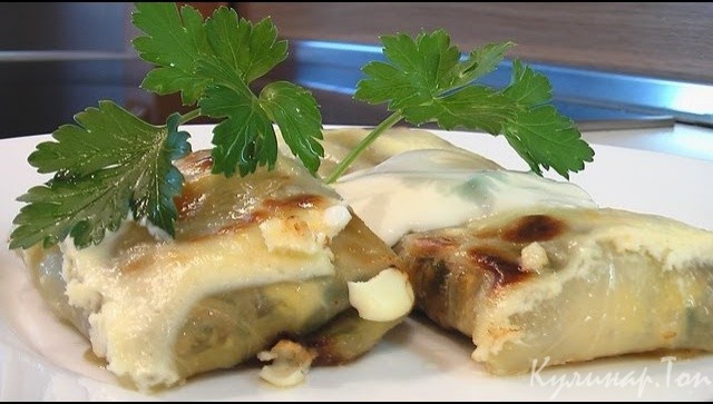 Голубцы с грибами и яйцами Голубцы с грибами и яйцами