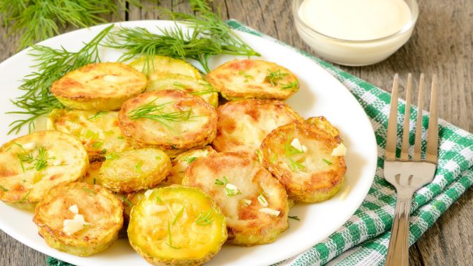 Кабачки с чесноком Кабачки с чесноком в мультиварке