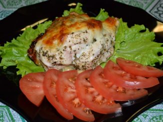 Куриная грудка, фаршированная шампиньонами