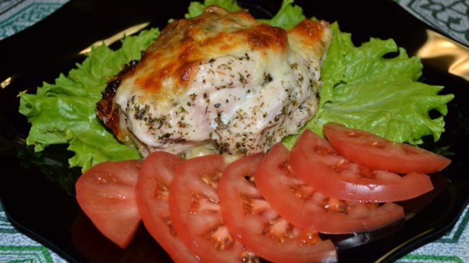 Куриная грудка, фаршированная шампиньонами-08 Куриная грудка, фаршированная шампиньонами