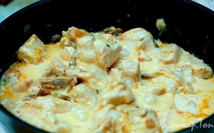 Курица в топленом молоке