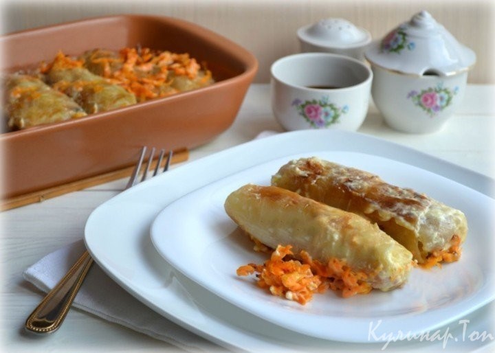 Постные голубцы с рисом