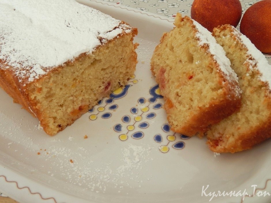 Постный кекс с апельсином