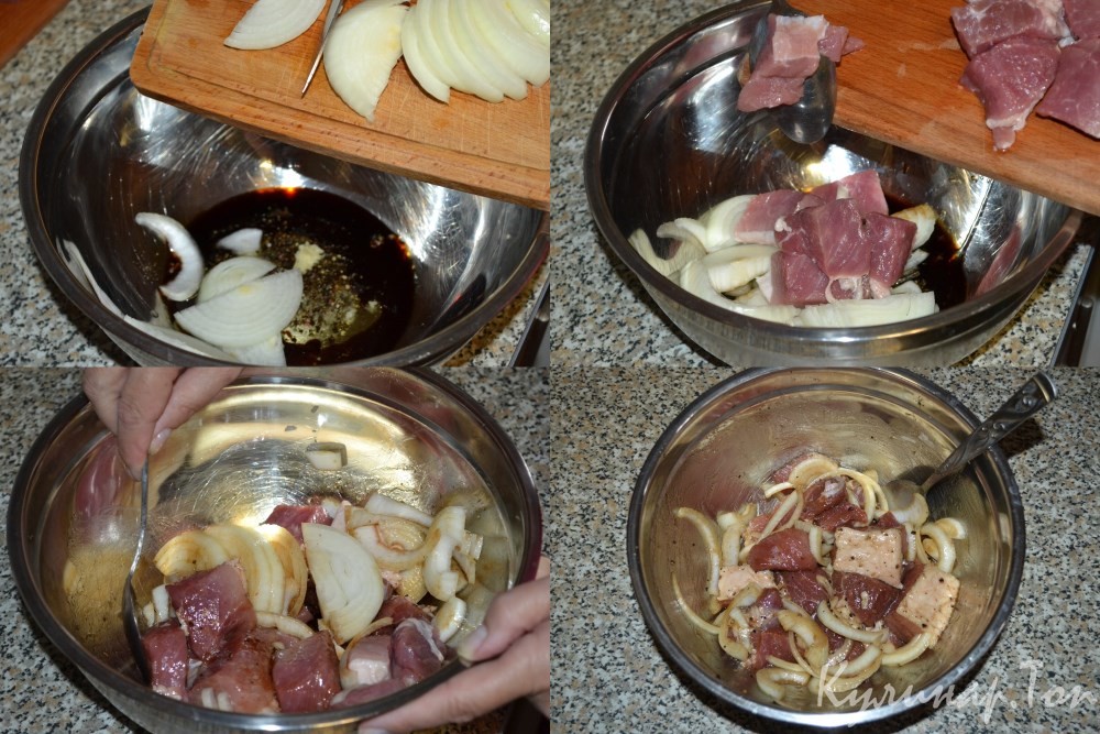 Шашлычок из свинины в рукаве
