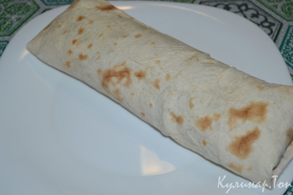 Шаурма с копченой курицей