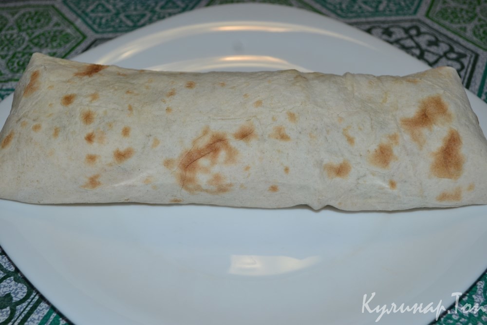 Шаурма с копченой курицей