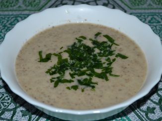 Сырный суп-пюре с шампиньонами