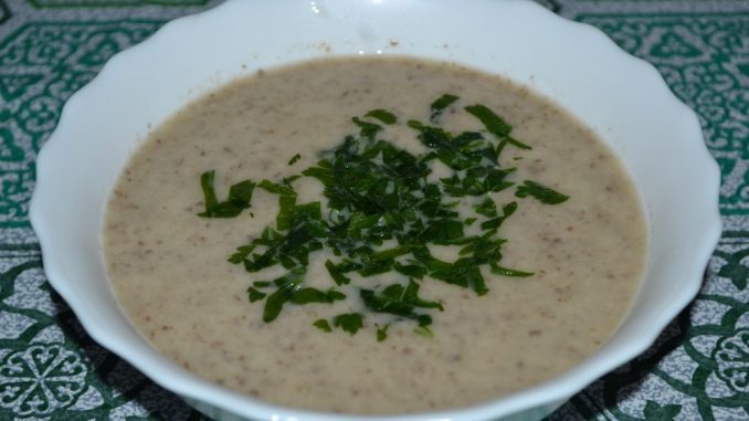Сырный суп-пюре с шампиньонами-06 Сырный суп-пюре с шампиньонами