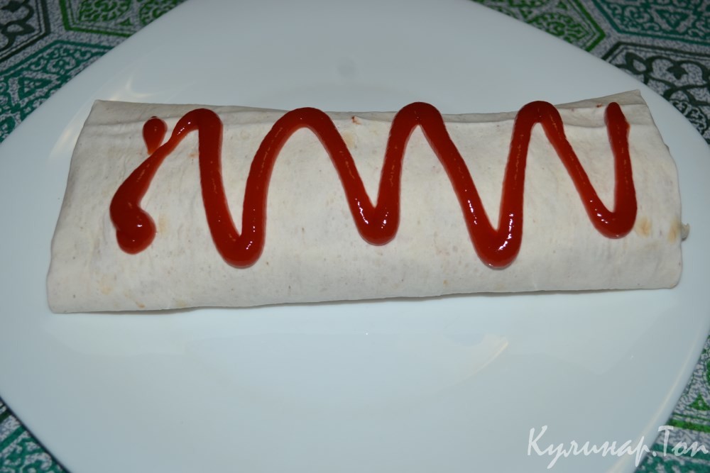 Буритто с курицей и рисом