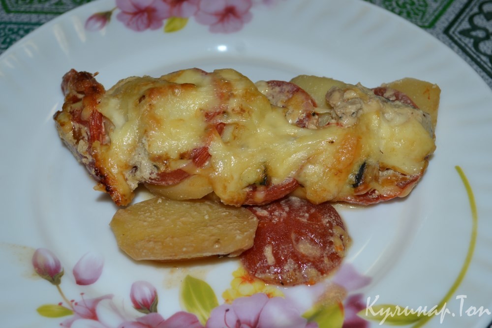 Пикантная скумбрия в духовке