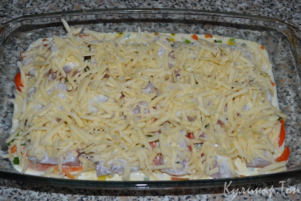 Рыбная запеканка с овощами