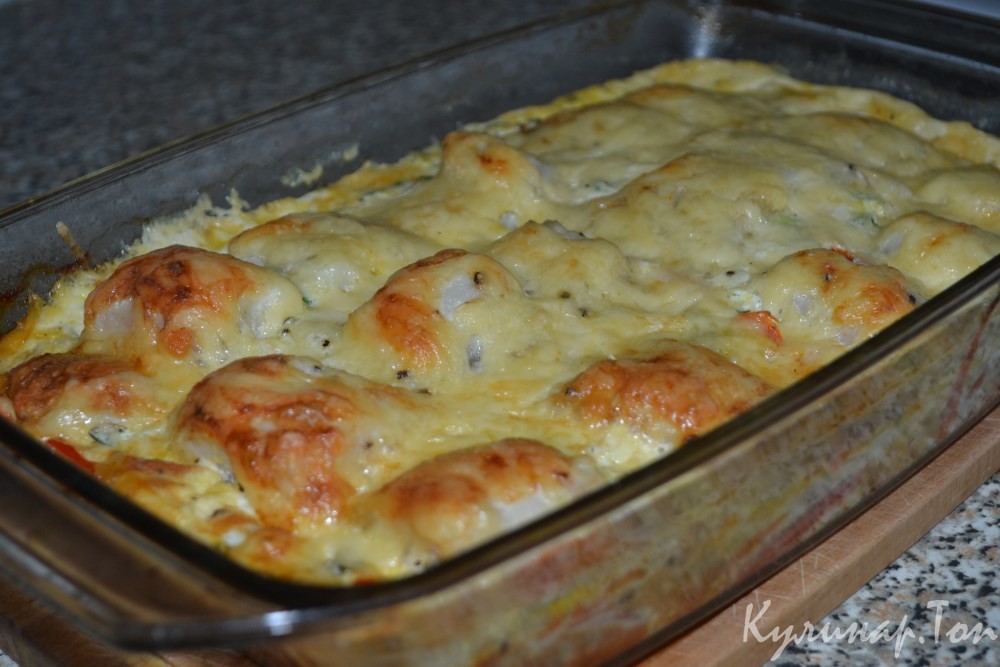 Рыбная запеканка с овощами