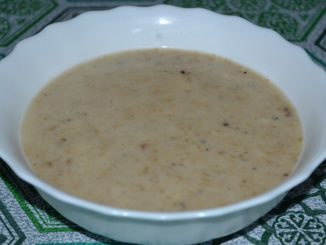 Сырный суп-пюре с грибами
