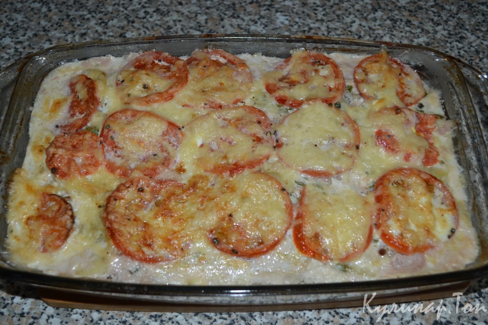 Мясная запеканка с овощами