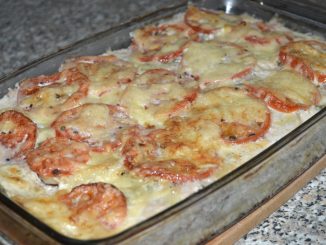 Мясная запеканка с овощами