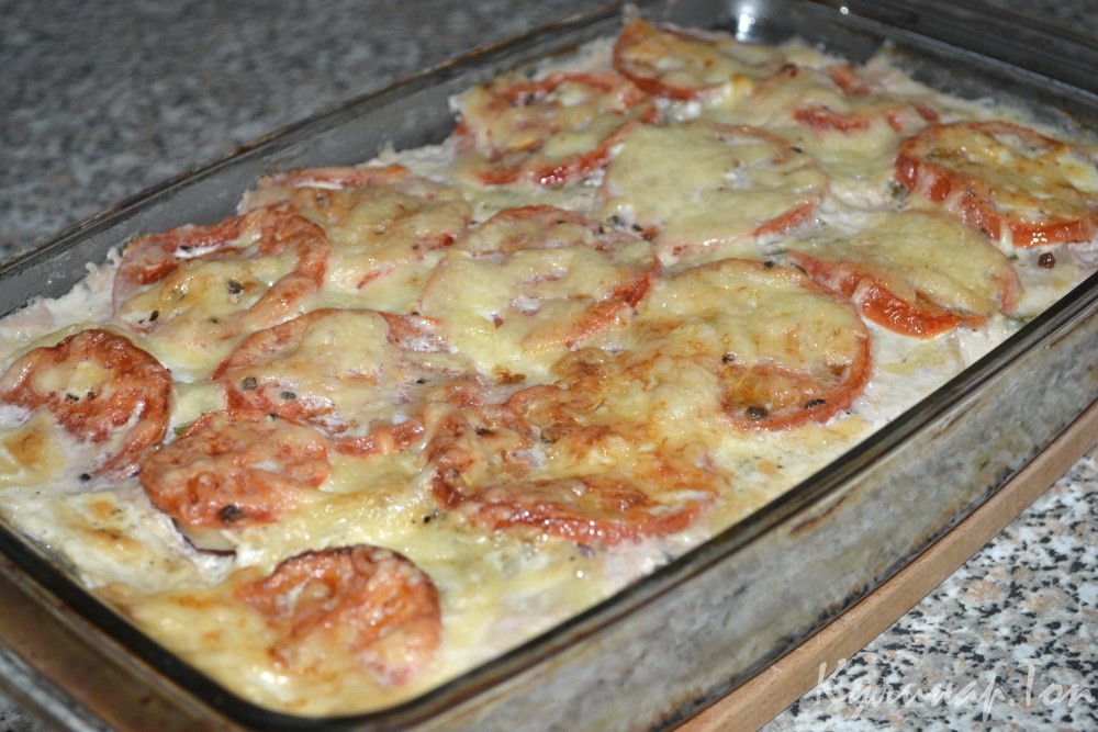 Мясная запеканка с овощами