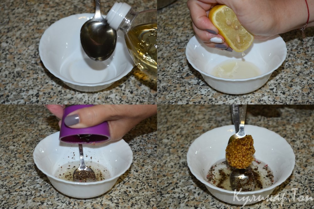 Салат с сельдью и яблоком