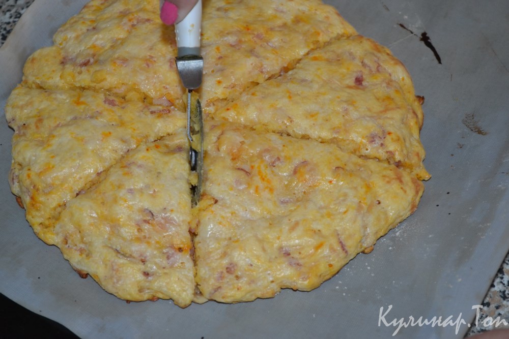 Сконы с сыром и беконом