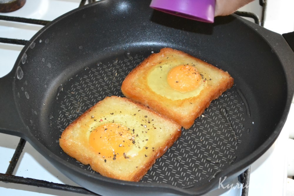 Яичница в хлебе
