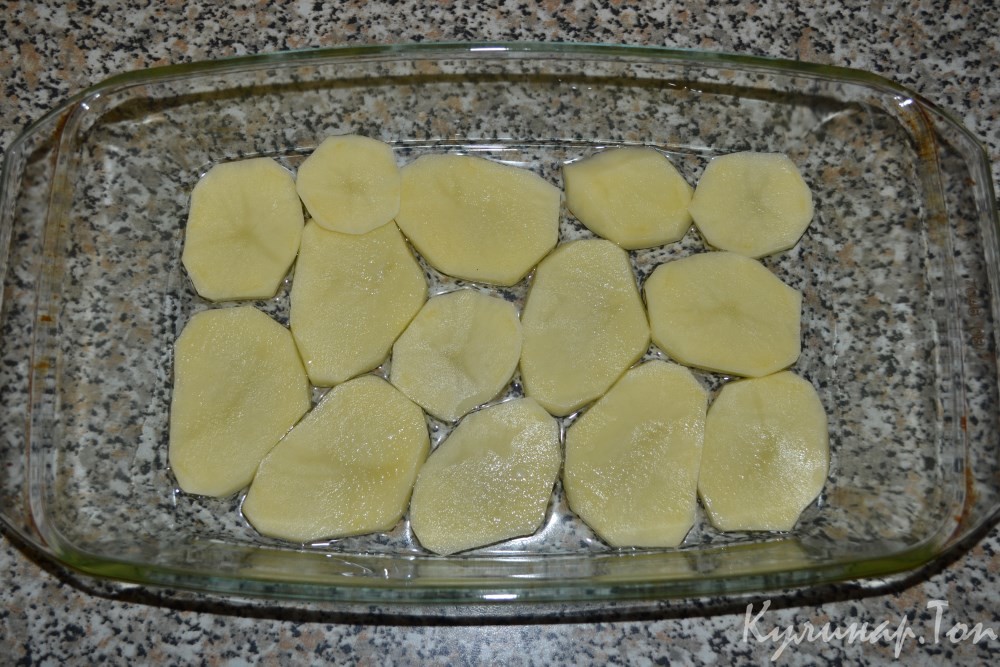 Запеканка с курицей и грибами