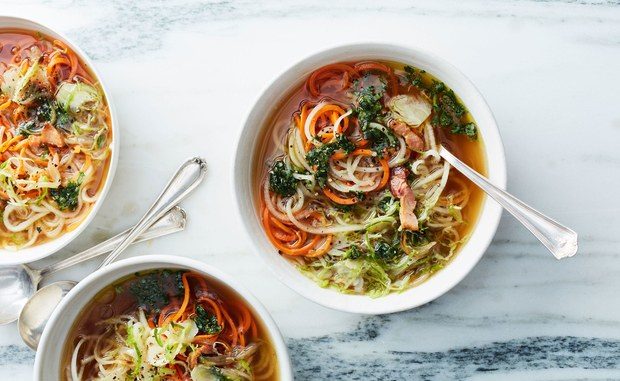root-vegetable-zoodle-soup-with-bacon-and-basil-oil-120716