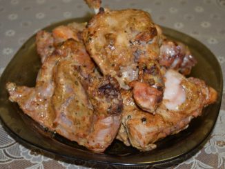 Кролик, запеченный в духовке с аджикой