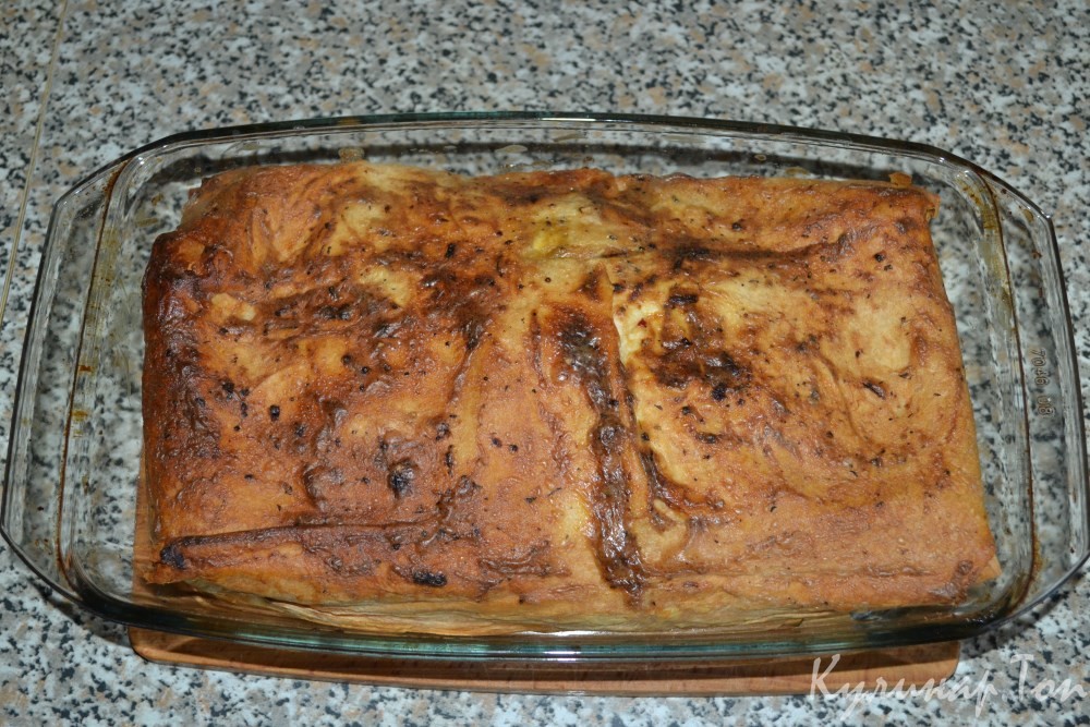 Курица с картофелем в лаваше