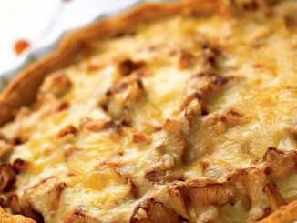 Пирог с лисичками