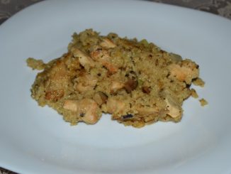 Кускус с курицей и грибами
