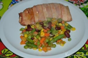 Индейка в беконе по-московски