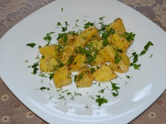 Картофель, запеченный в горчичном соусе