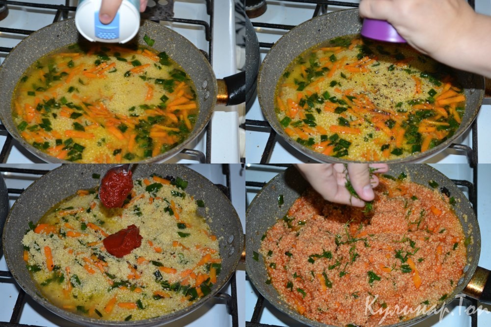 Каша из кускуса по-студенчески