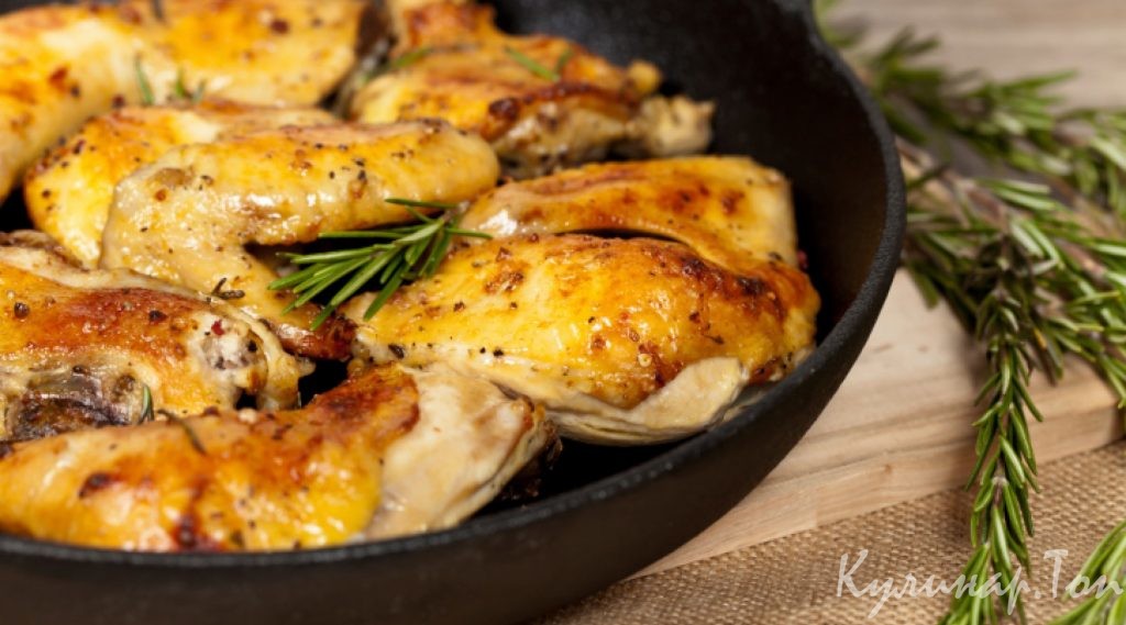 Курица с лимоном и розмарином