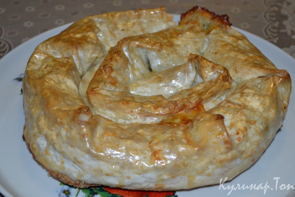 Сырная улитка из лаваша