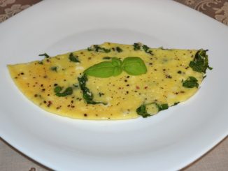 Яичница с базиликом
