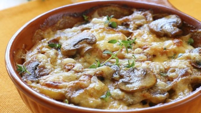 Запеканка с грибами и мясом Запеканка с грибами и мясом
