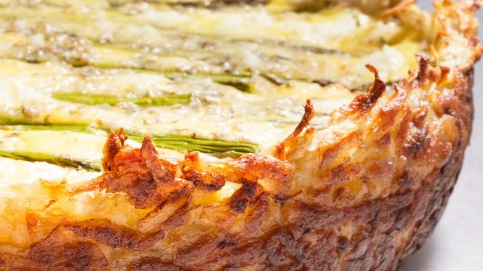 Asparagus and Two-Cheese Quiche with Hash-Brown Crust (Статьи)
