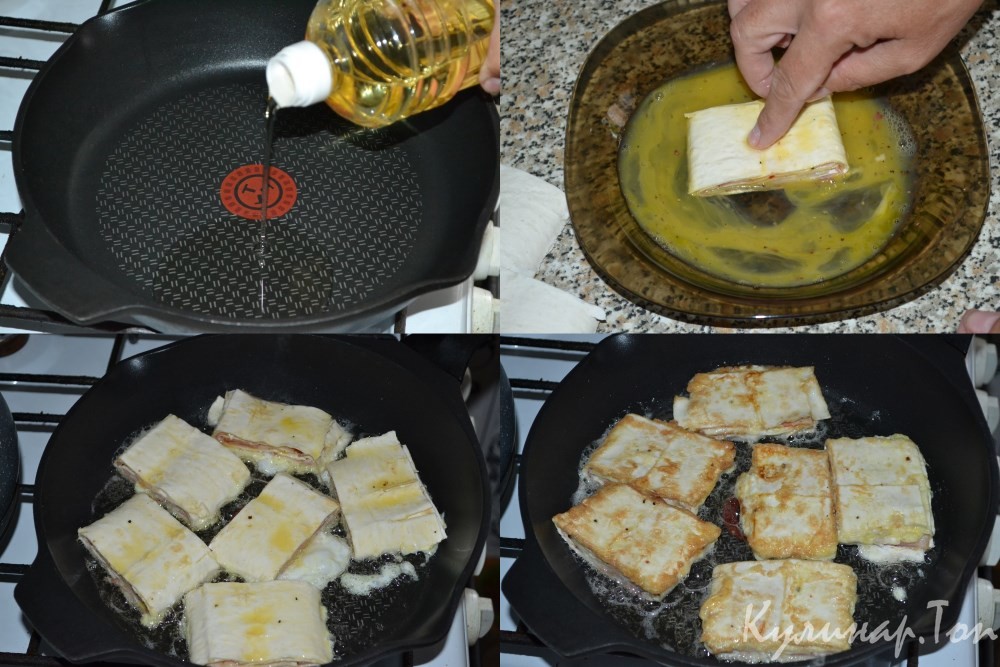 Бекон в лаваше