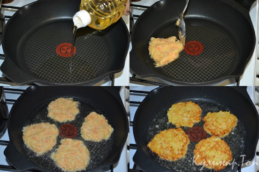 Драники с морковью