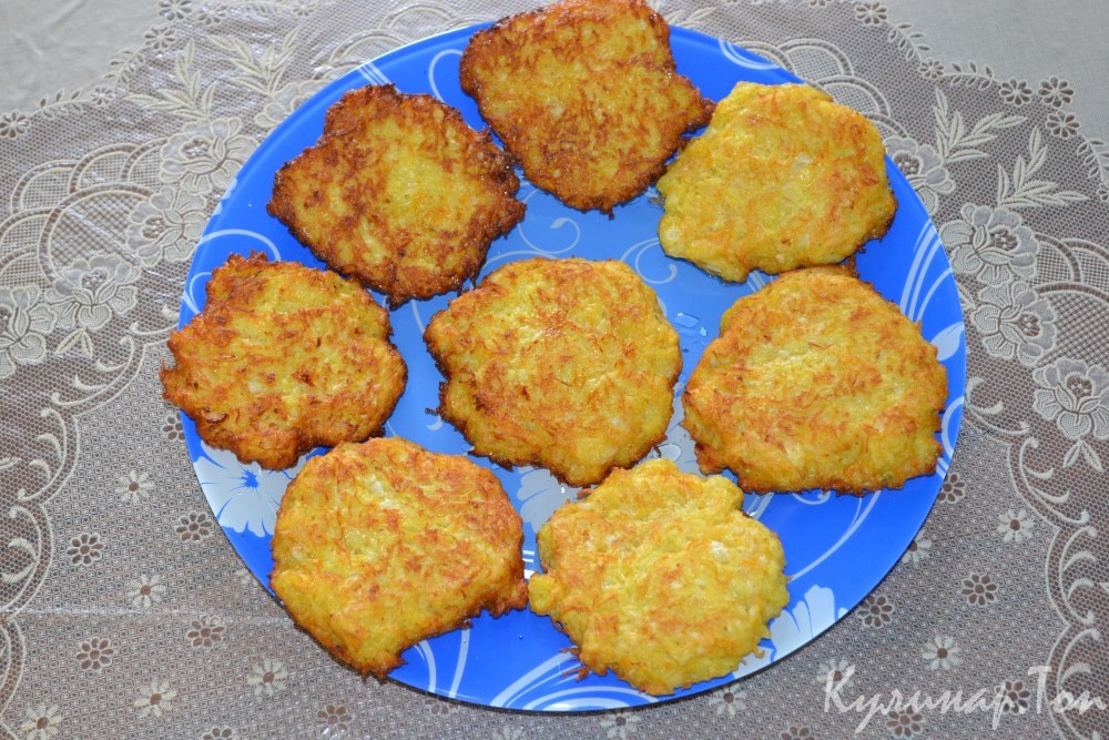 Драники с морковью