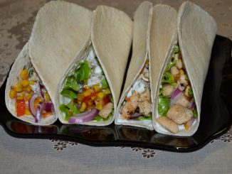 Кукурузные лепешки с курицей