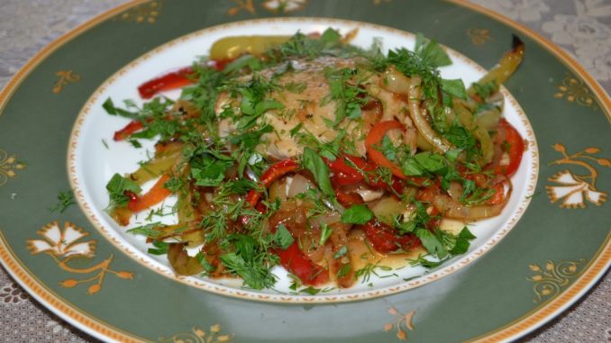 Курица, запеченная со сладким перцем-10 Курица, запеченная со сладким перцем