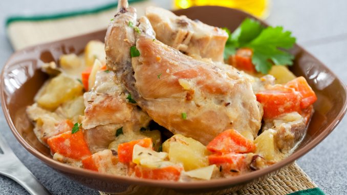 Рагу из кролика с тыквой, орегано и лимоном Рагу из кролика с тыквой, орегано и лимоном